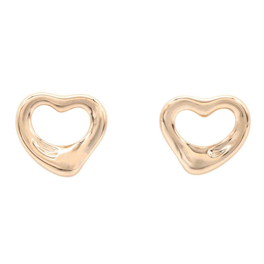 Tiffany & Co Earrings Open Heart 18k Pink Gold