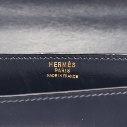 Hermes Shoulder Bag Vintage Tassel Blue Indigo Calf — view 4
