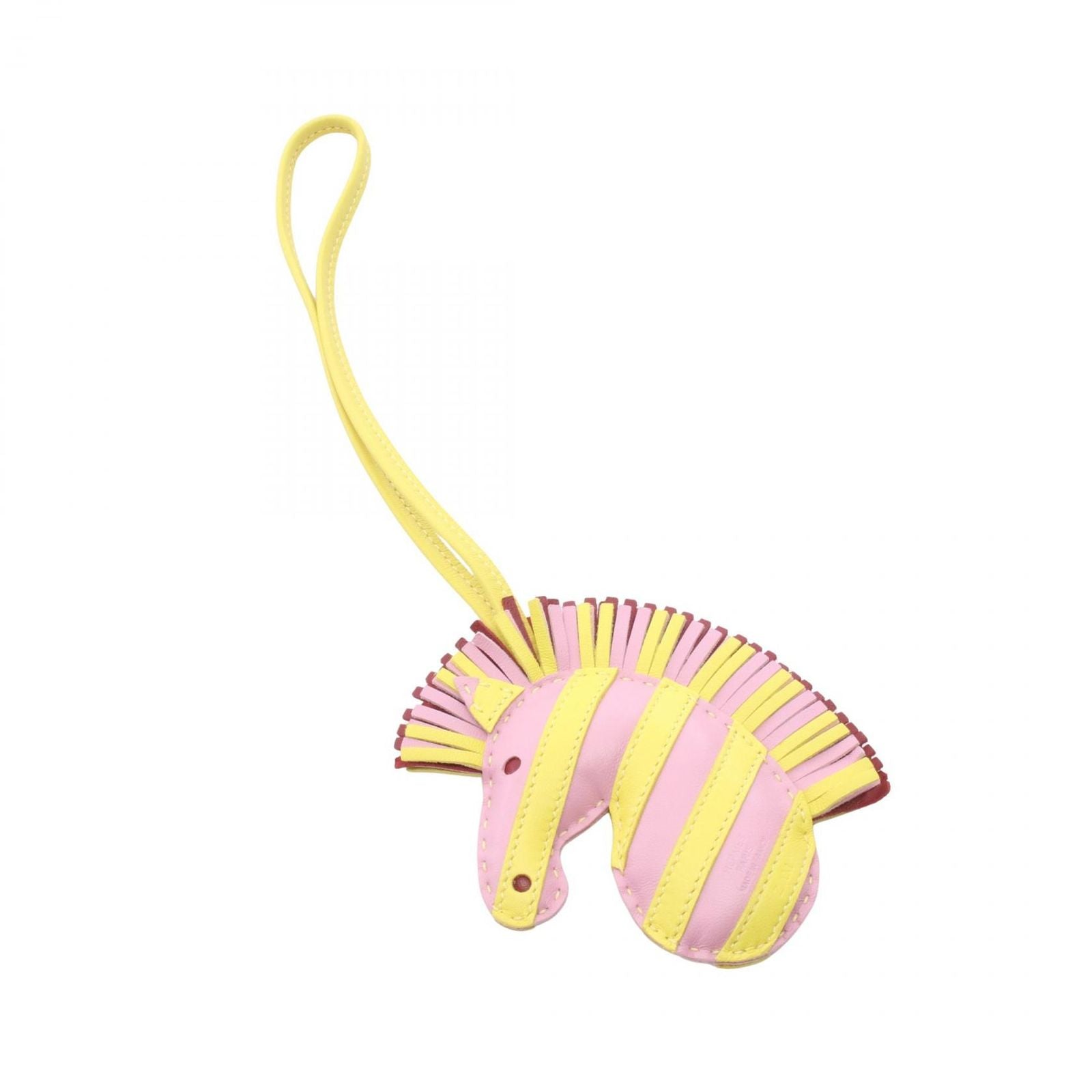 Hermes Charm Gigi Savanna Mauve Sylvestre Lime Rouge Grena Keychain — view 2