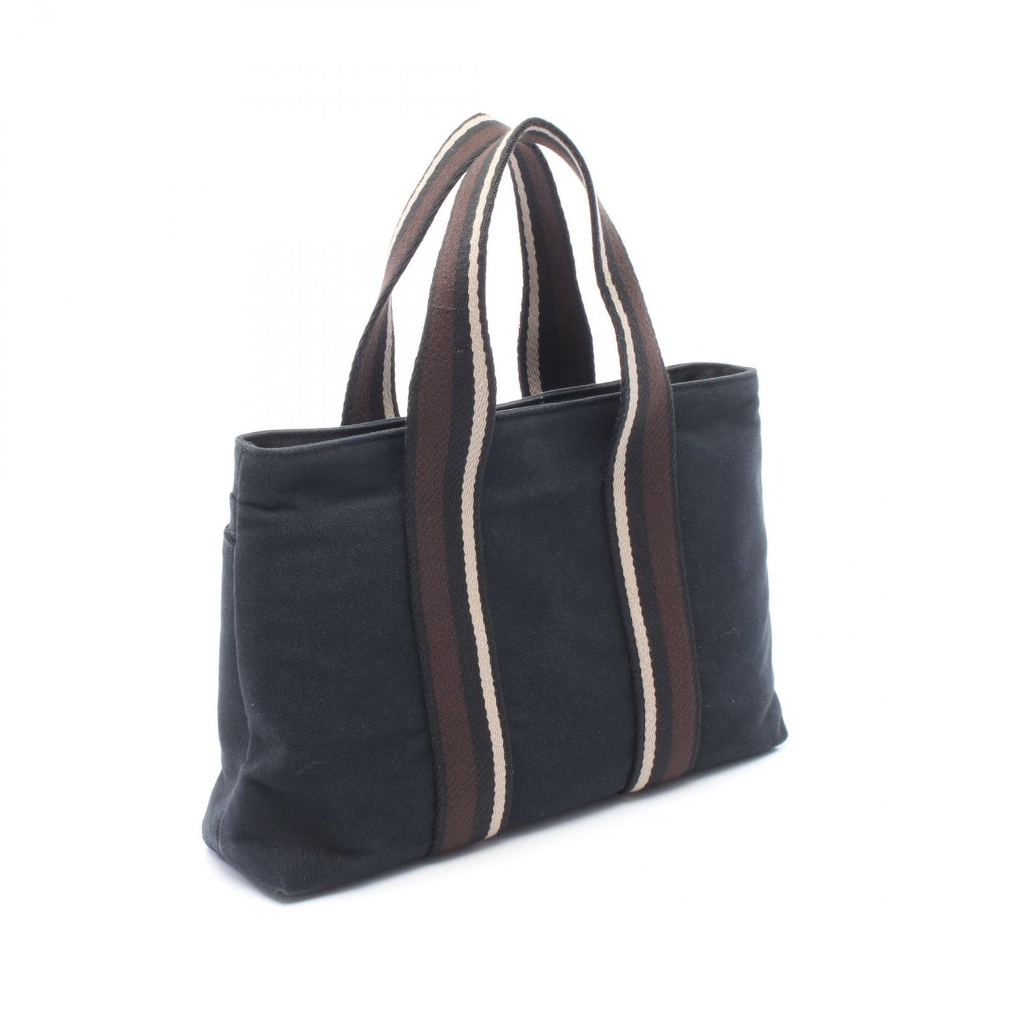 Hermes Tote Troca Horizontal PM Black Canvas Leather — view 2