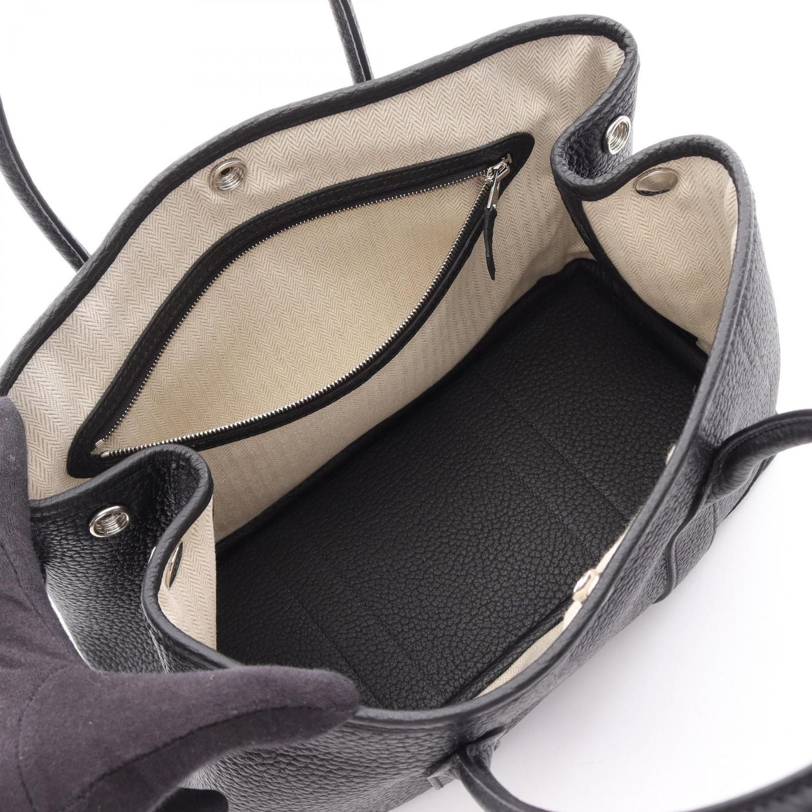 Hermes Tote Garden Party TPM Black — view 3