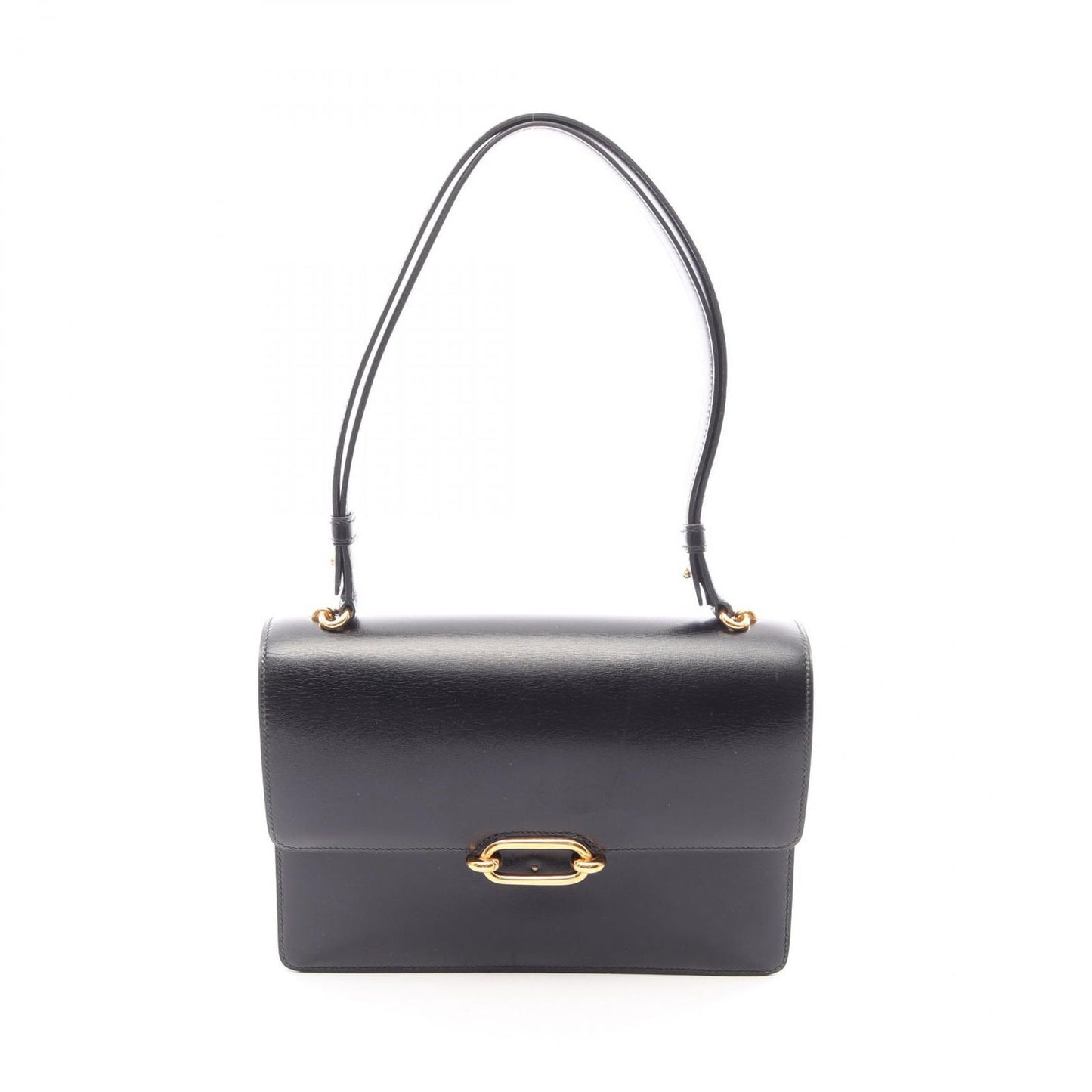 Hermes Shoulder Bag Fonsbell Black Calf