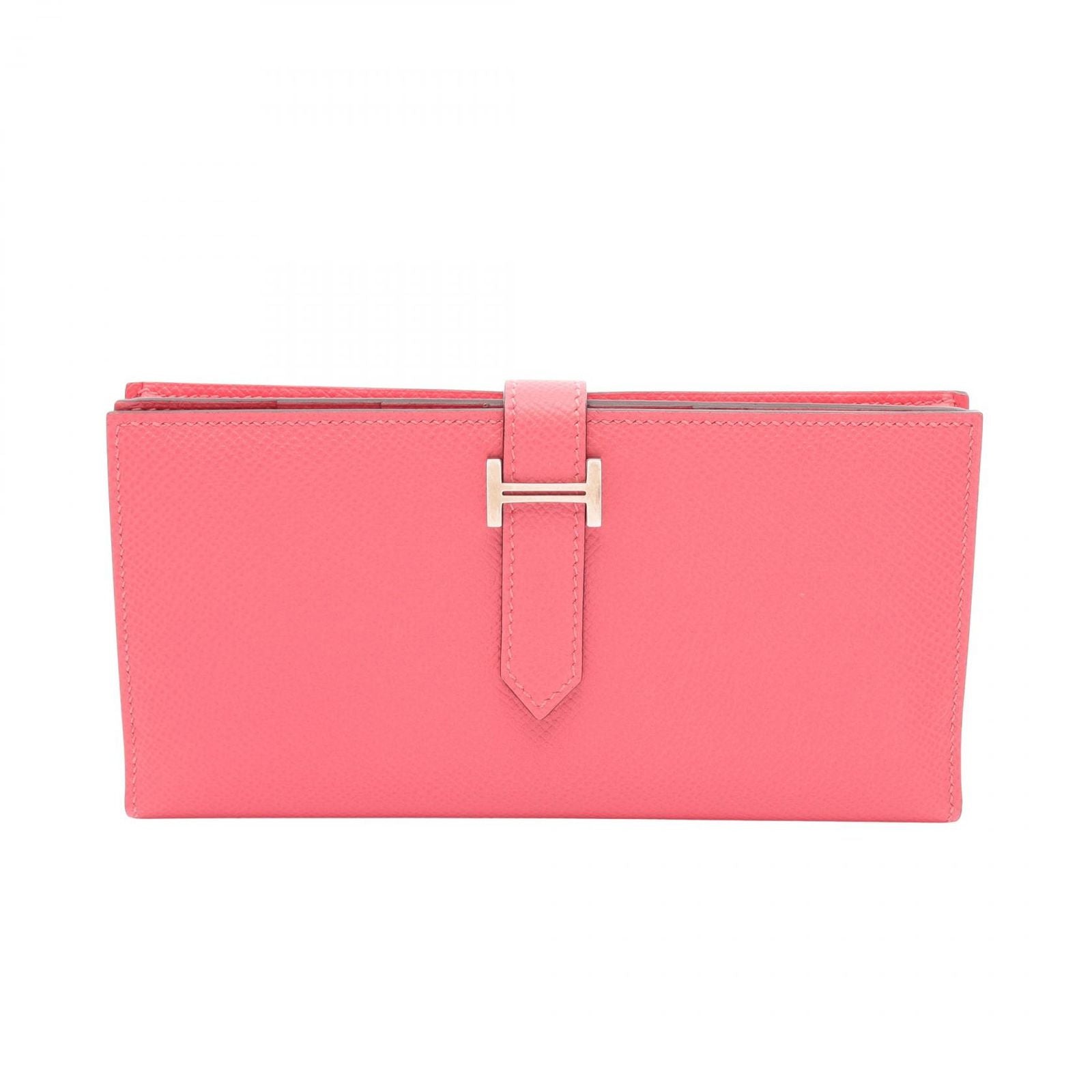 Hermes Bifold Wallet Bearn Souffle Rose Azalea