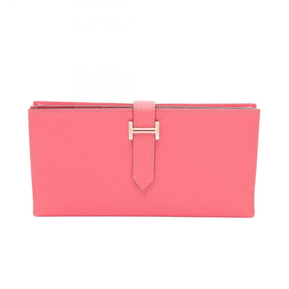 Hermes Bifold Wallet Bearn Souffle Rose Azalea