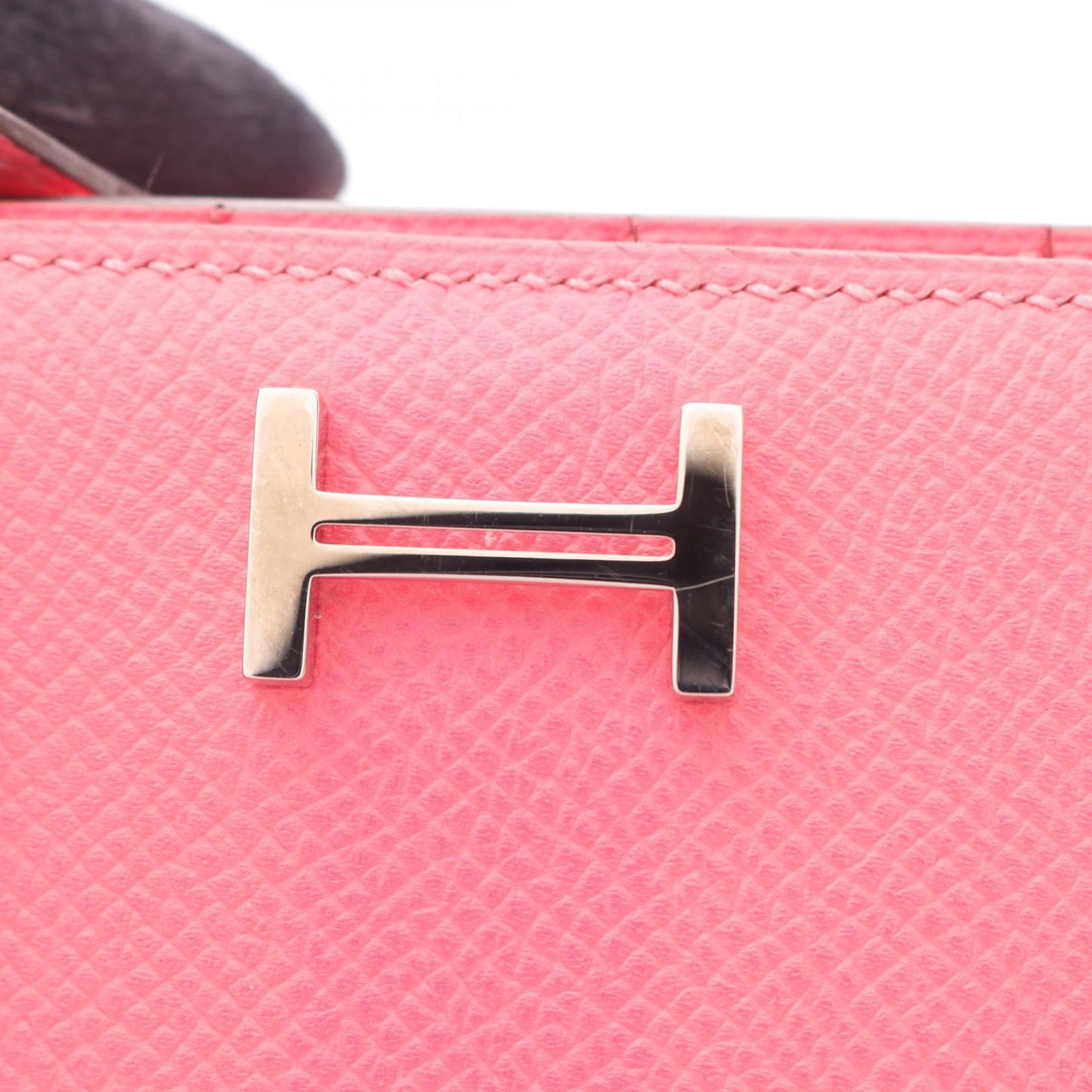 Hermes Bifold Wallet Bearn Souffle Rose Azalea — view 9
