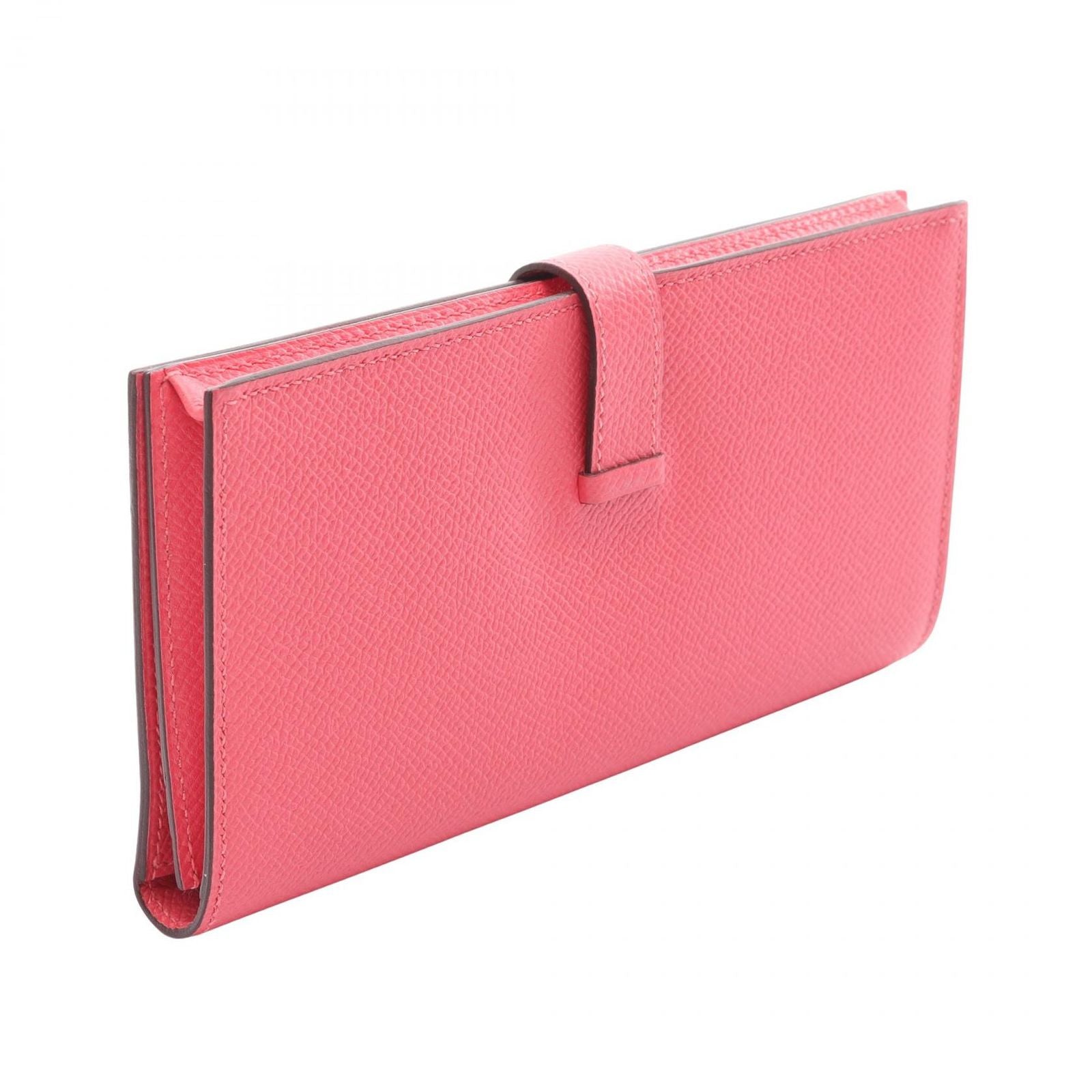 Hermes Bifold Wallet Bearn Souffle Rose Azalea — view 2
