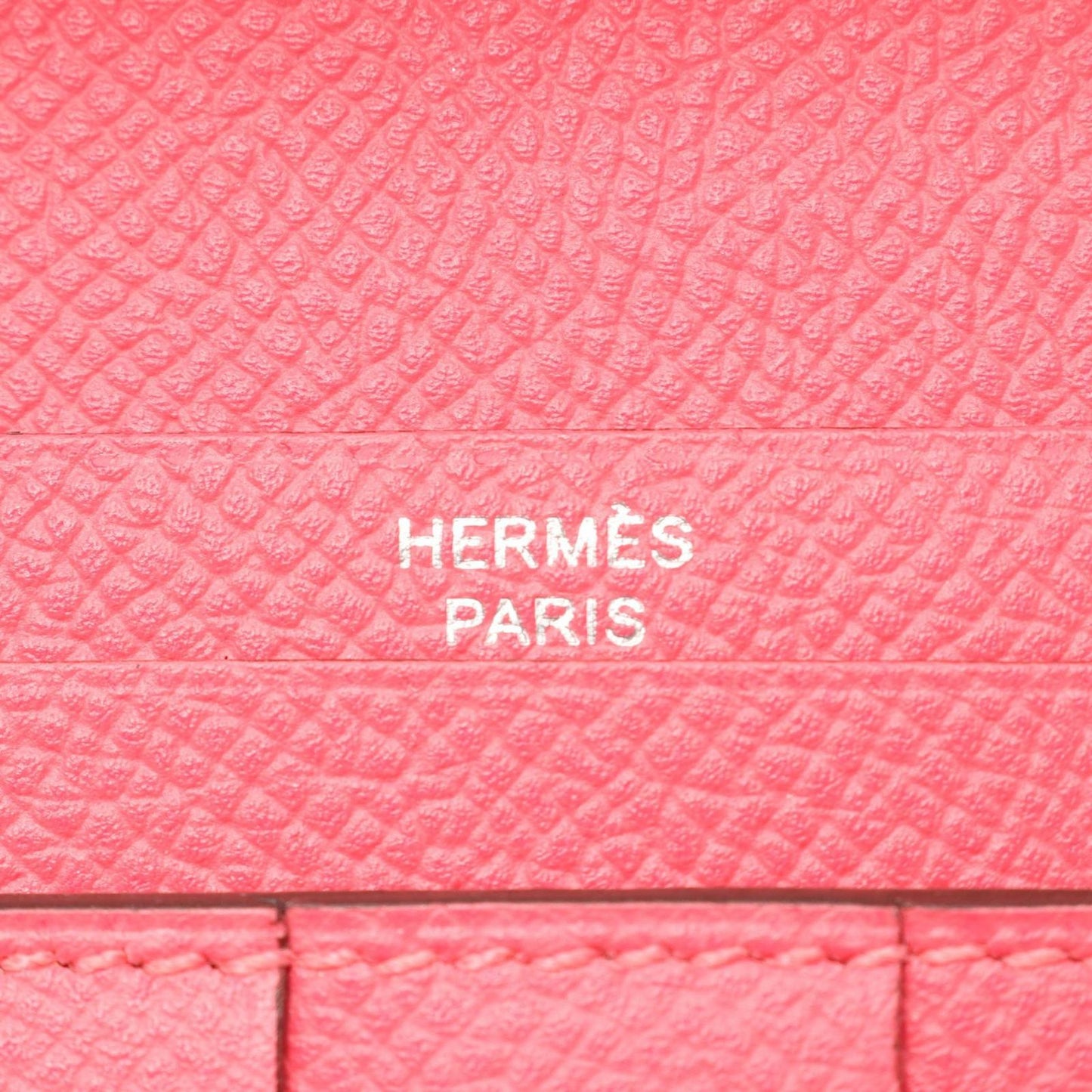 Hermes Bifold Wallet Bearn Souffle Rose Azalea — view 5