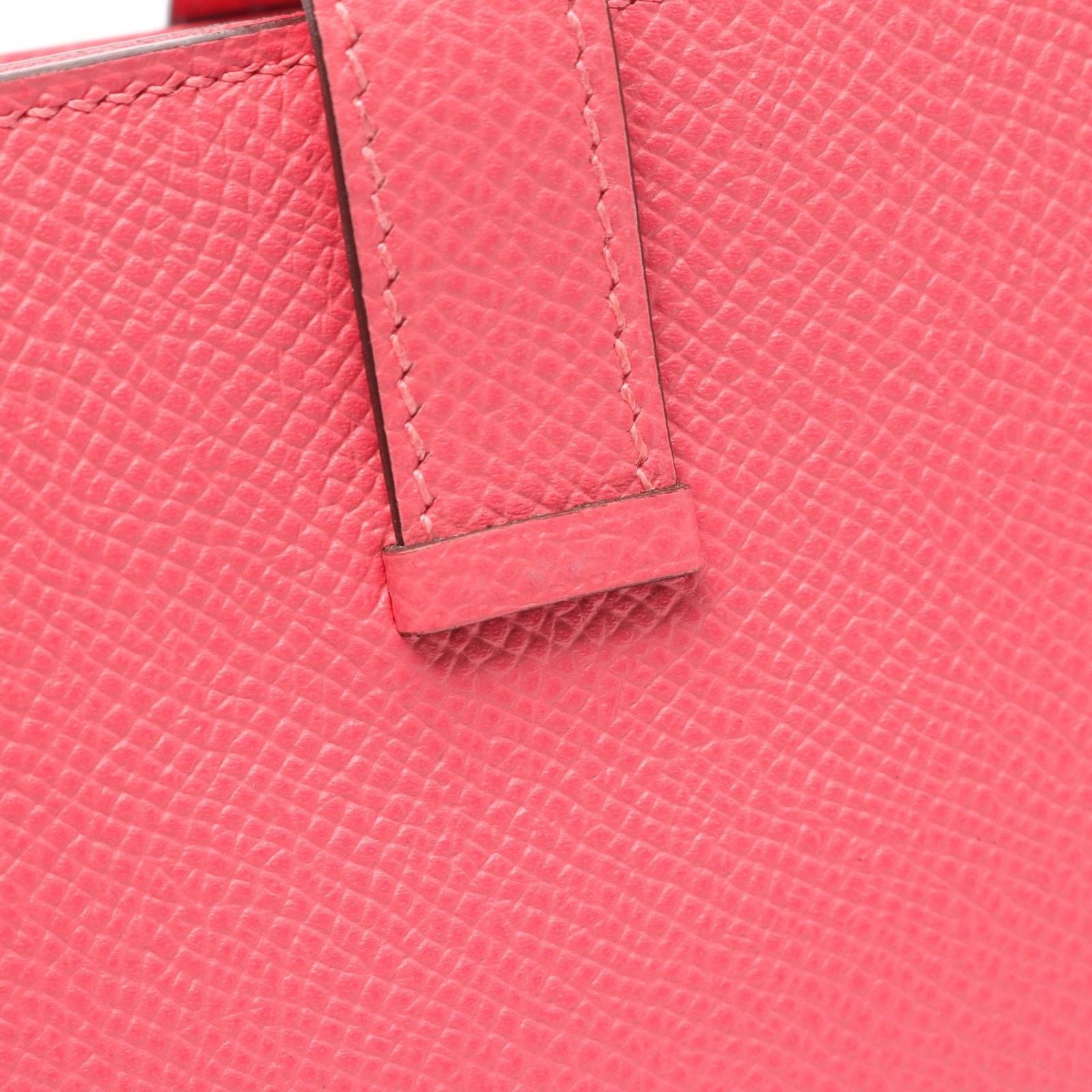 Hermes Bifold Wallet Bearn Souffle Rose Azalea — view 8