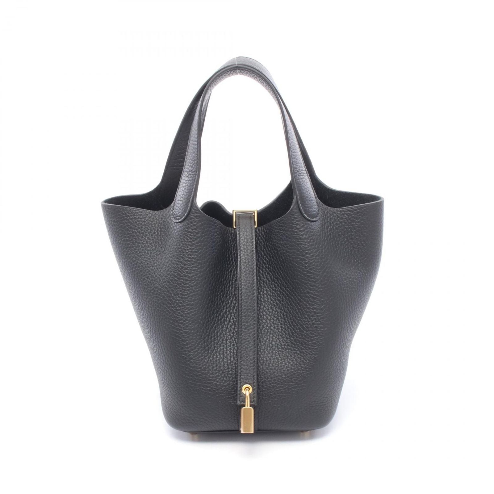 Hermes Handbag Picotin Lock PM Black Leather