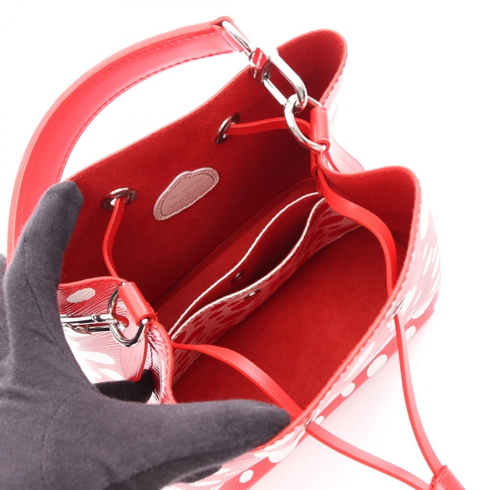 Louis Vuitton Handbag Yayoi Kusama Neo Noe BB Epi 2-Way Rouge Leather LV — view 3