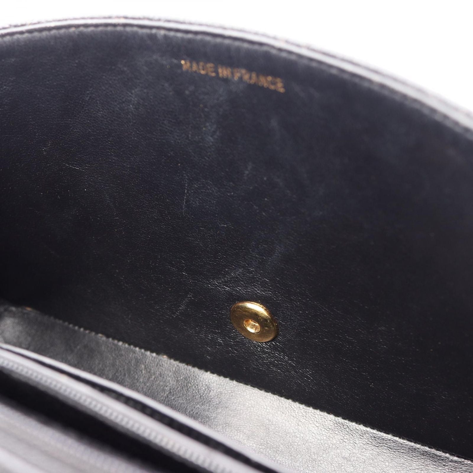 Chanel Shoulder Bag Quilted Diana Flap Black Caviar Leather Chain — view 6