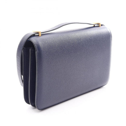 Hermes Shoulder Bag Constance Elan Blue Saffiano — view 2