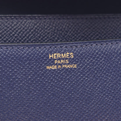 Hermes Shoulder Bag Constance Elan Blue Saffiano — view 4