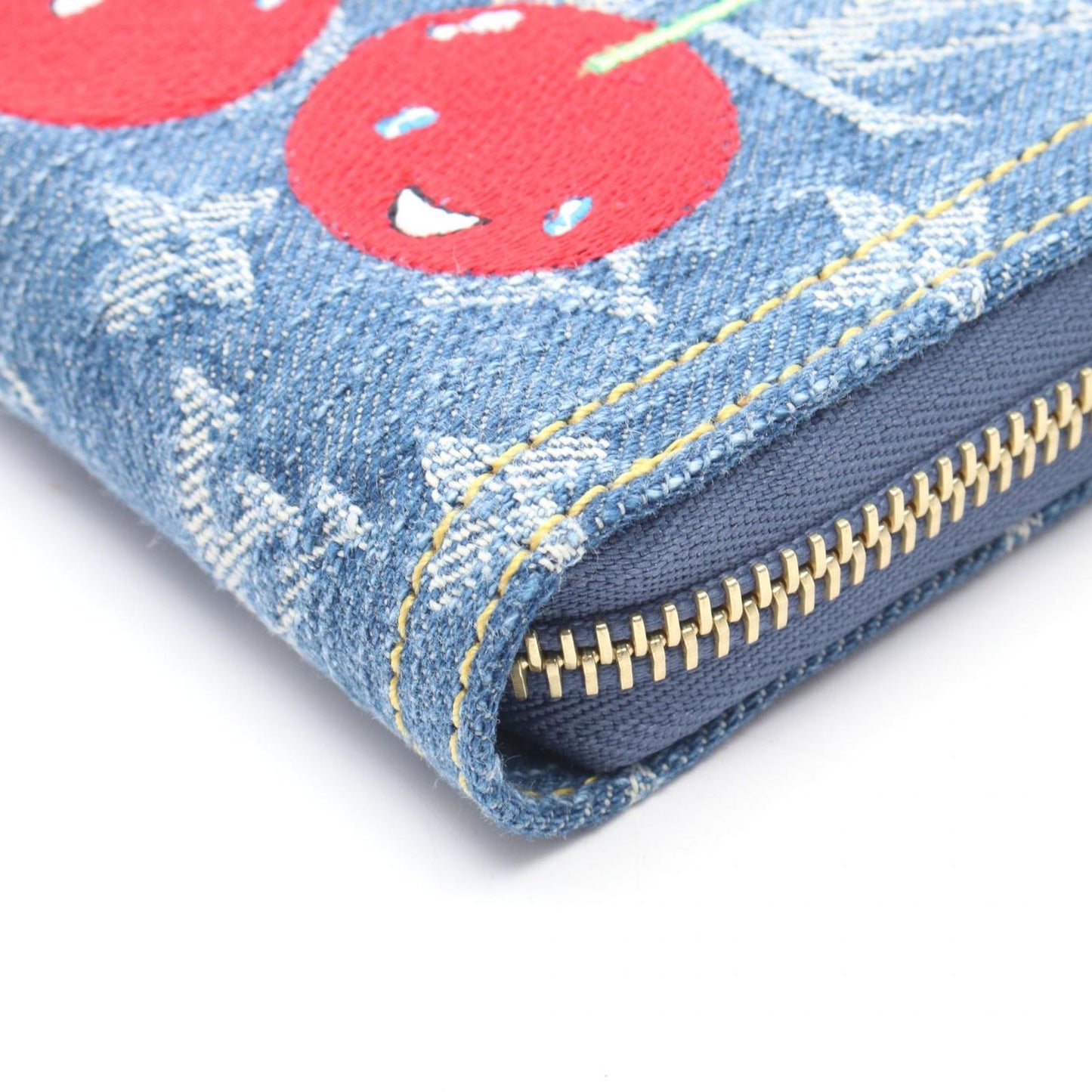Louis Vuitton Round Wallet Takashi Murakami Zippy Denim — view 5
