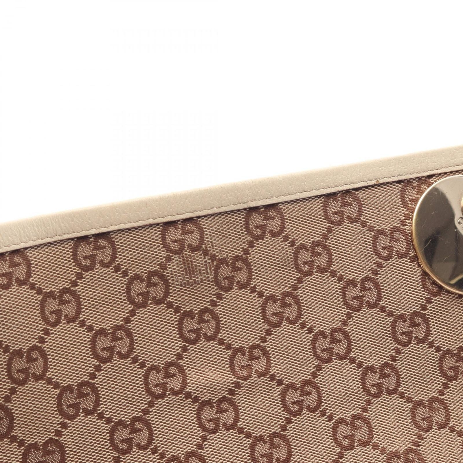 Gucci Shoulder Bag GG Canvas Beige White — view 9
