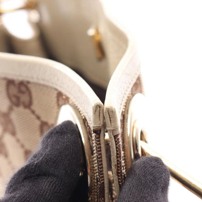 Gucci Shoulder Bag GG Canvas Beige White — view 7