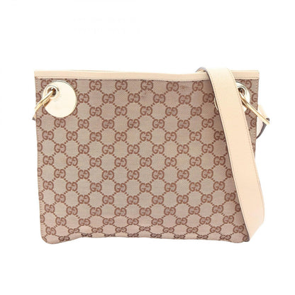 Gucci Shoulder Bag GG Canvas Beige White