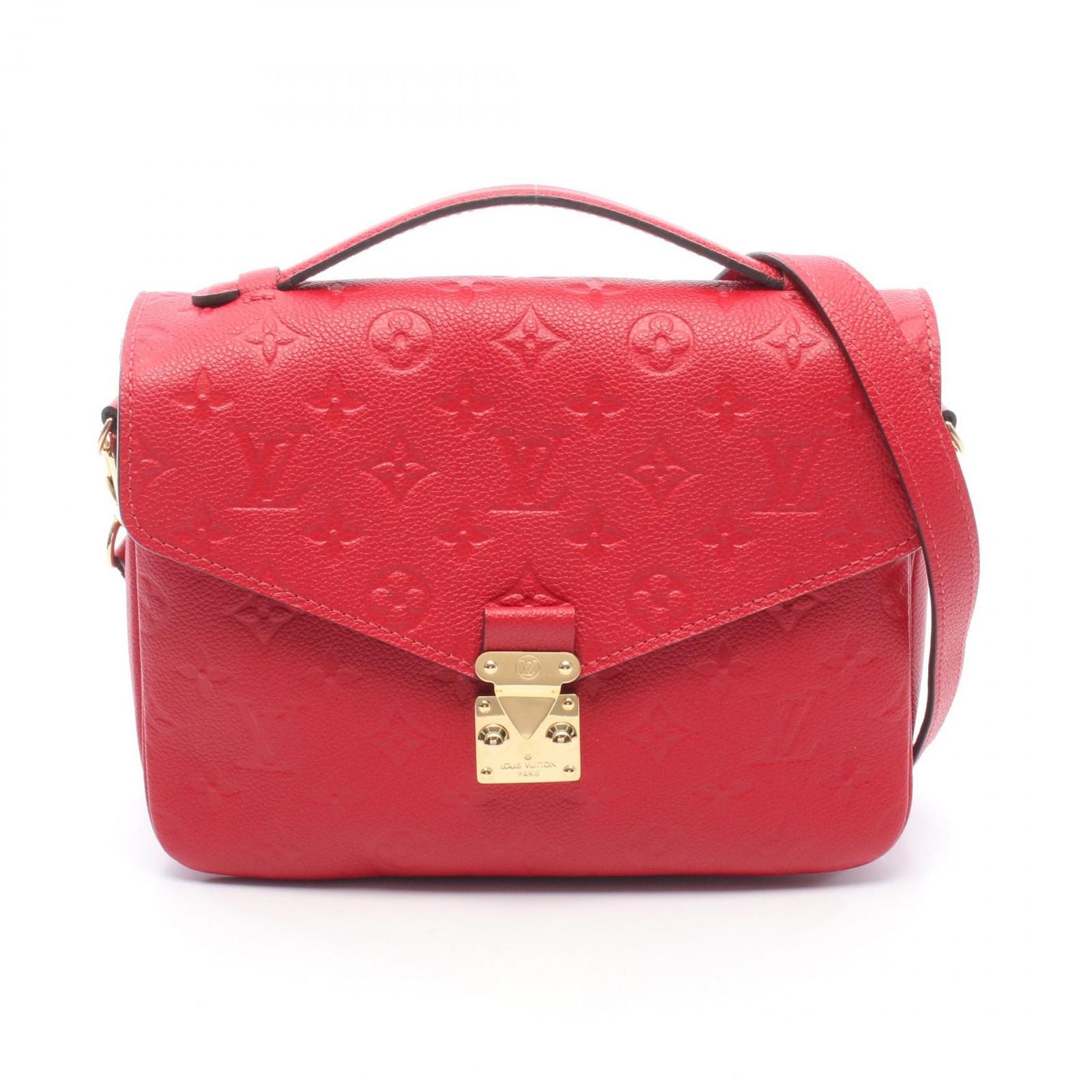 Louis Vuitton Handbag Pochette Metis 2-Way Cerise Leather
