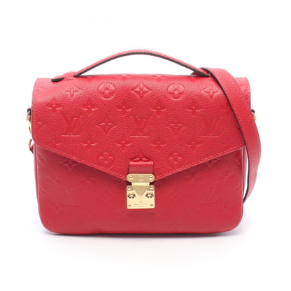 Louis Vuitton Handbag Pochette Metis 2-Way Cerise Leather