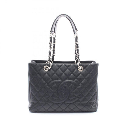 Chanel Tote Quilted Grand Shopping GST Black Calf Chain