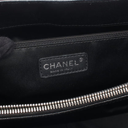 Chanel Tote Quilted Grand Shopping GST Black Calf Chain — view 4
