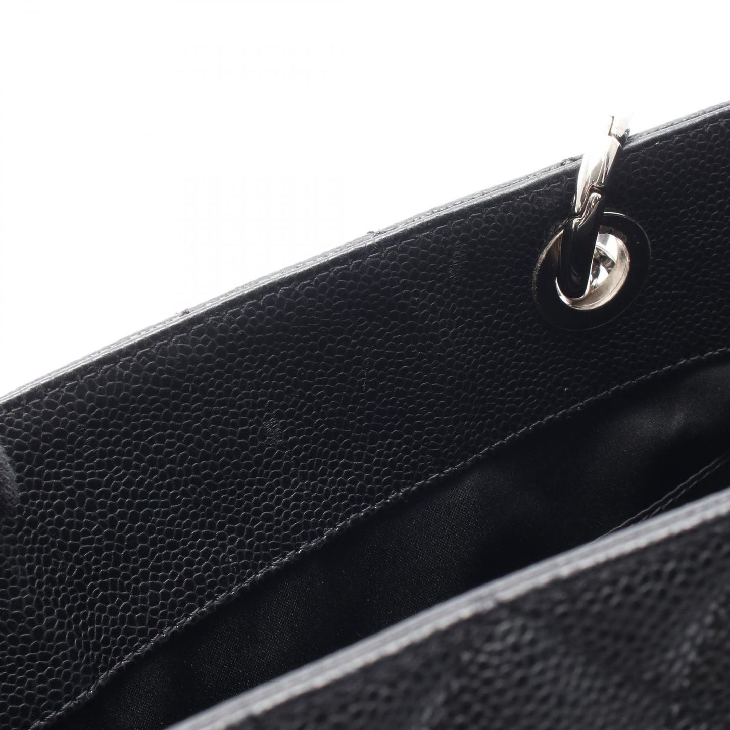 Chanel Tote Quilted Grand Shopping GST Black Calf Chain — view 7