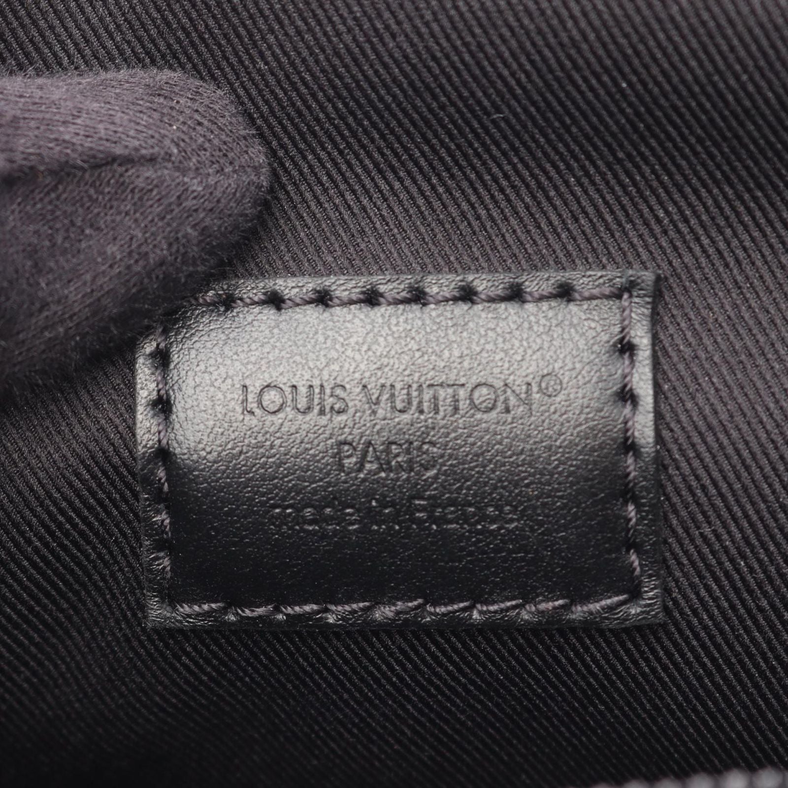 Louis Vuitton Shoulder Bag Steamer Wearable Wallet Noir Canvas Leather — view 4