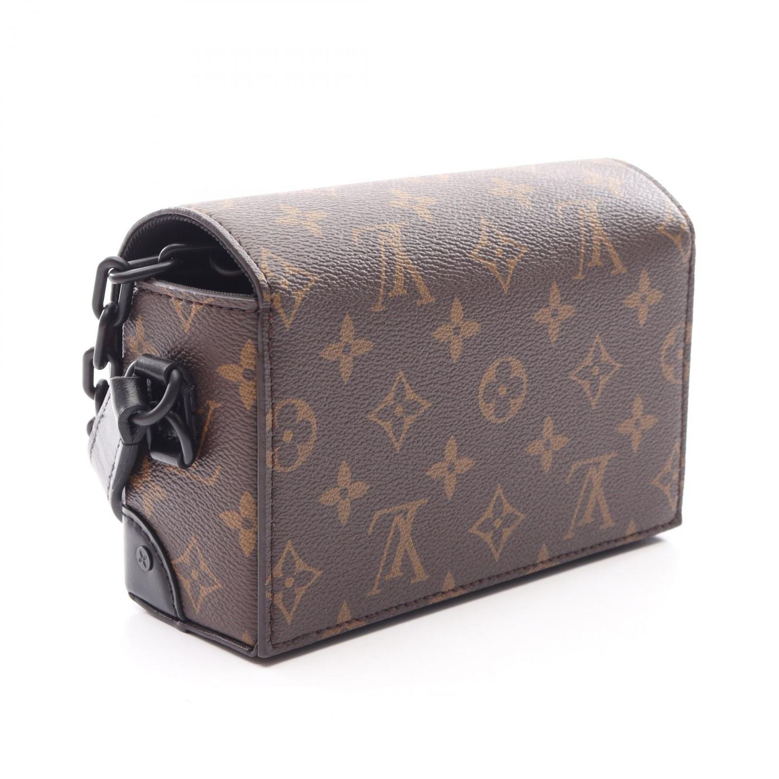 Louis Vuitton Shoulder Bag Steamer Wearable Wallet Noir Canvas Leather — view 2