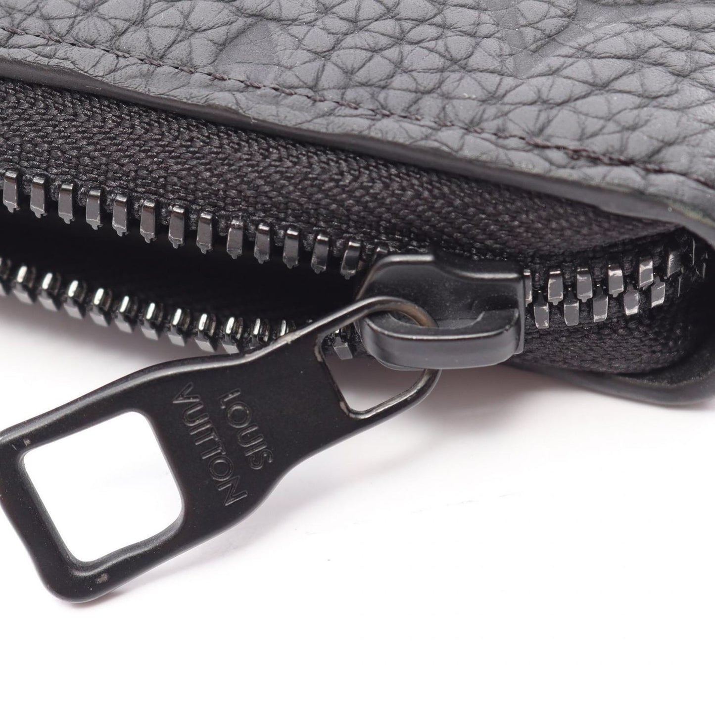 Louis Vuitton Round Wallet Zippy Vertical Noir Leather — view 8