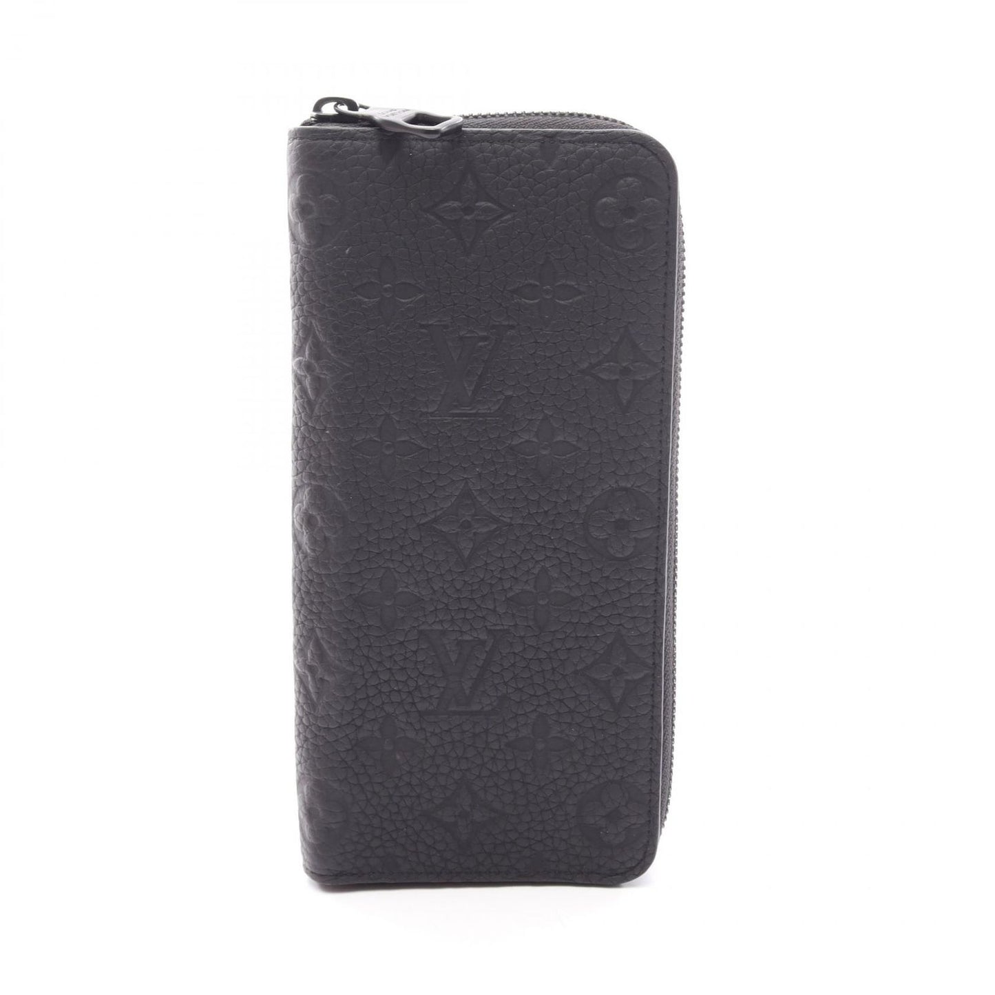 Louis Vuitton Round Wallet Zippy Vertical Noir Leather