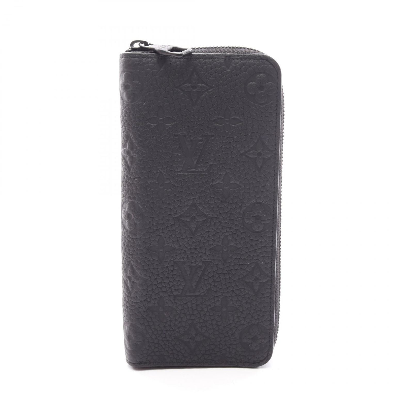 Louis Vuitton Round Wallet Zippy Vertical Noir Leather