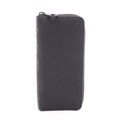 Louis Vuitton Round Wallet Zippy Vertical Noir Leather