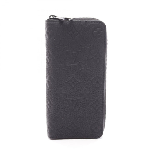 Louis Vuitton Round Wallet Zippy Vertical Noir Leather