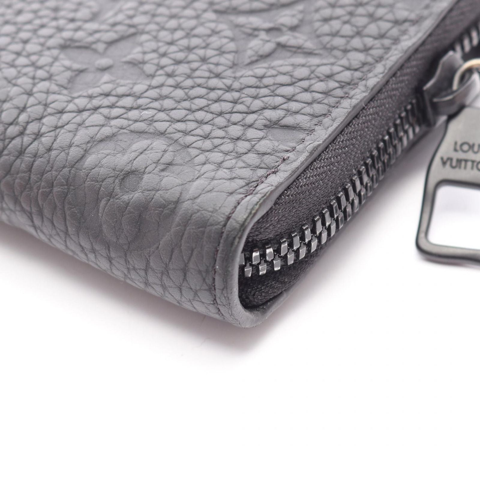 Louis Vuitton Round Wallet Zippy Vertical Noir Leather — view 9
