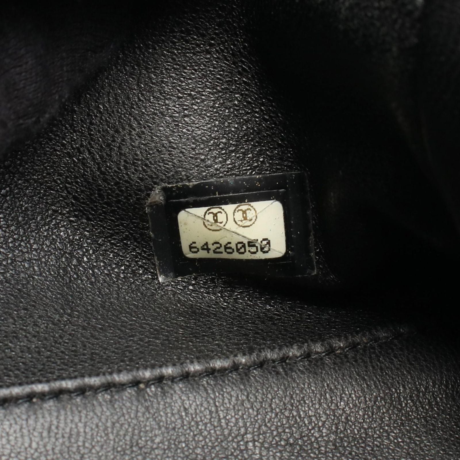 Chanel Quilted Mini Black Leather Patent Mini Boston — view 5