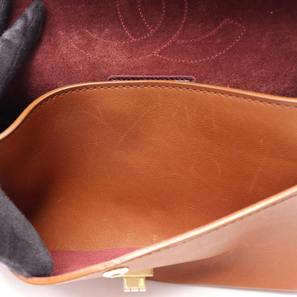 Chanel Shoulder Bag 2.55 Mademoiselle Chain Brown Leather Double Flap — view 6