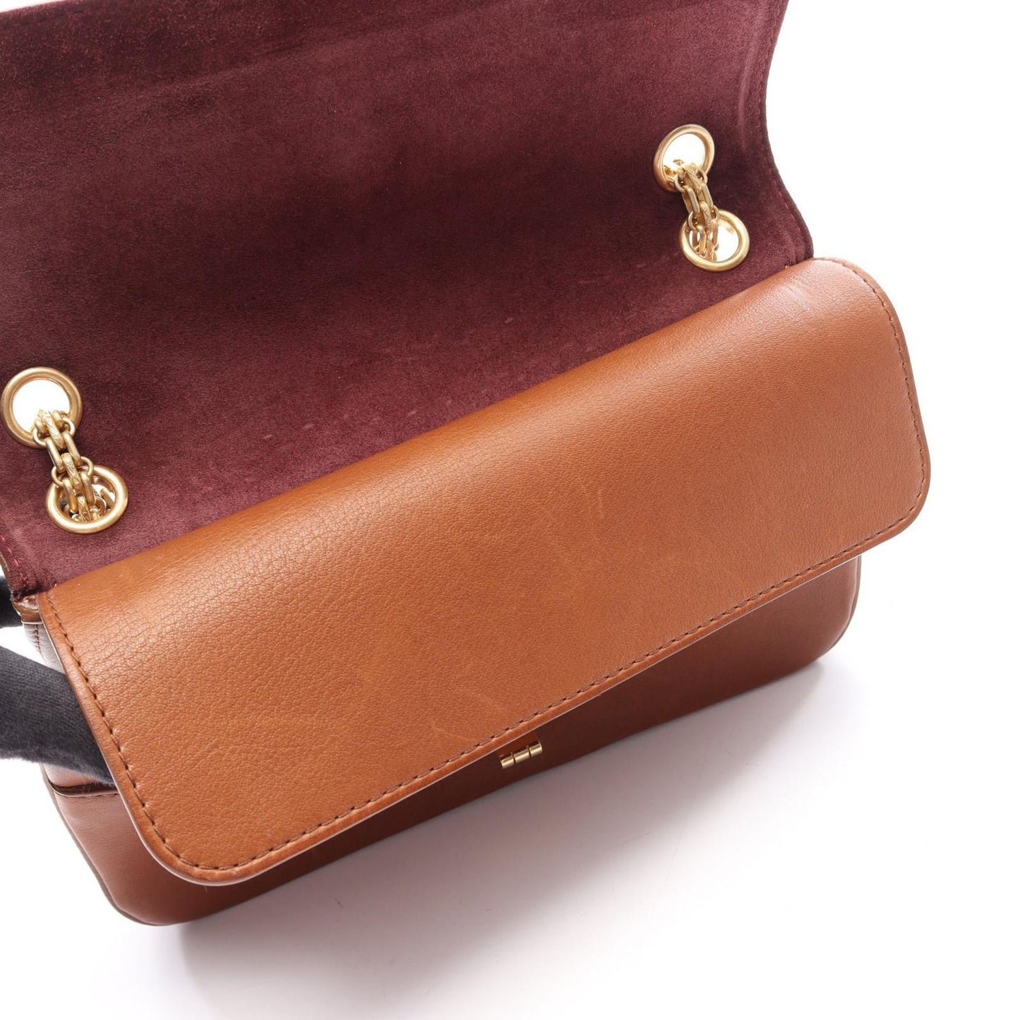 Chanel Shoulder Bag 2.55 Mademoiselle Chain Brown Leather Double Flap — view 8