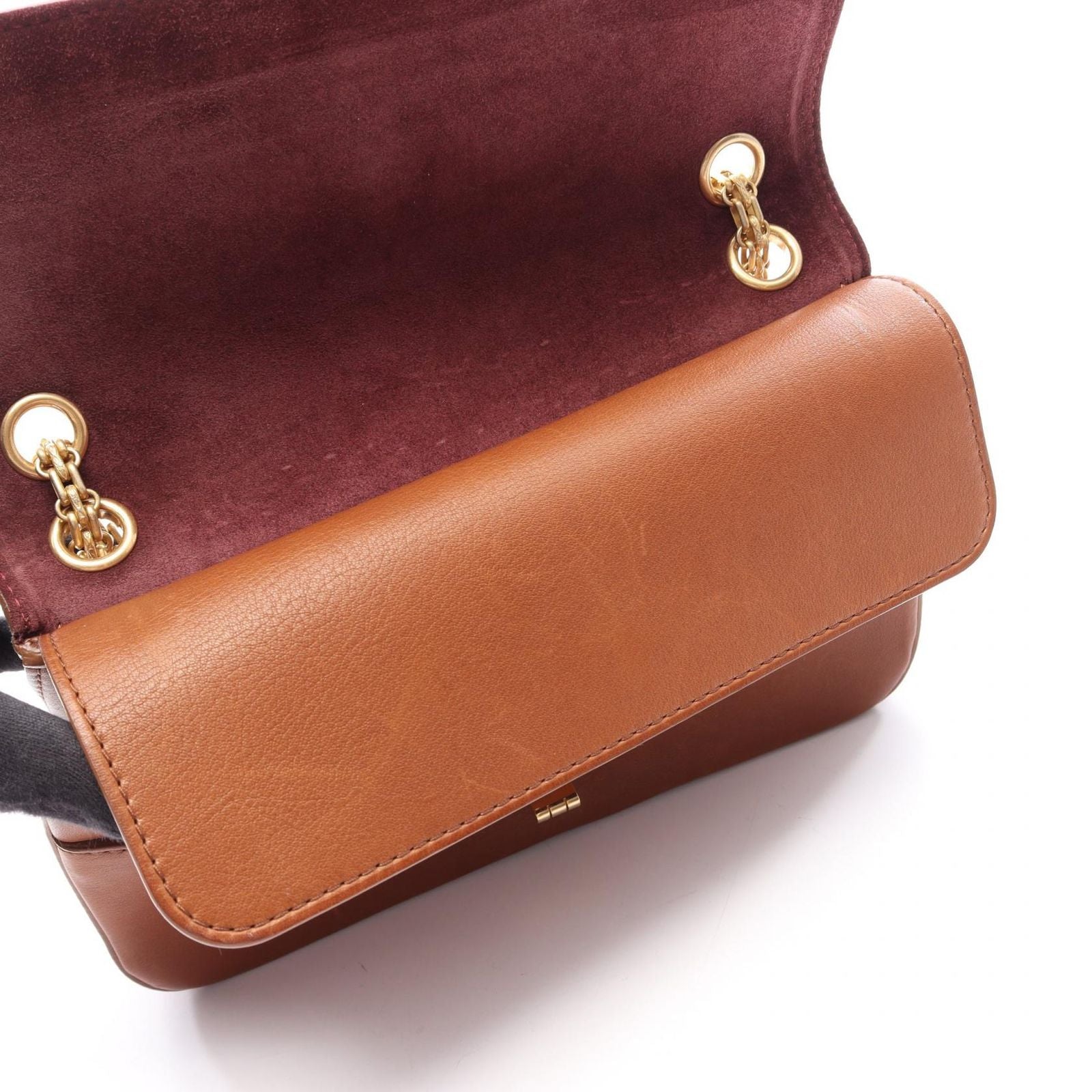 Chanel Shoulder Bag 2.55 Mademoiselle Chain Brown Leather Double Flap — view 8