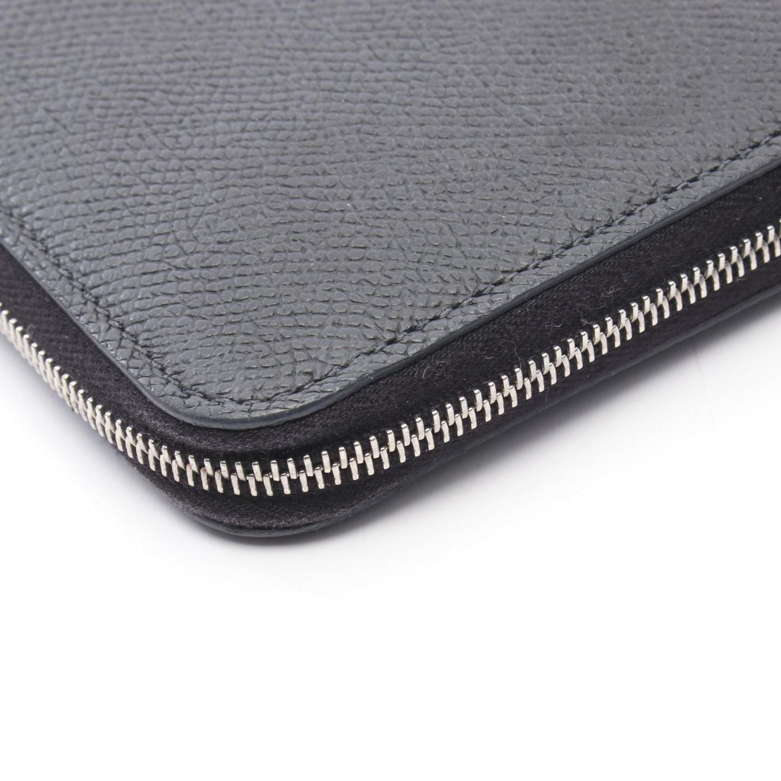 Hermes Round Wallet Azap Long Silk in Black Leather Calf in — view 9