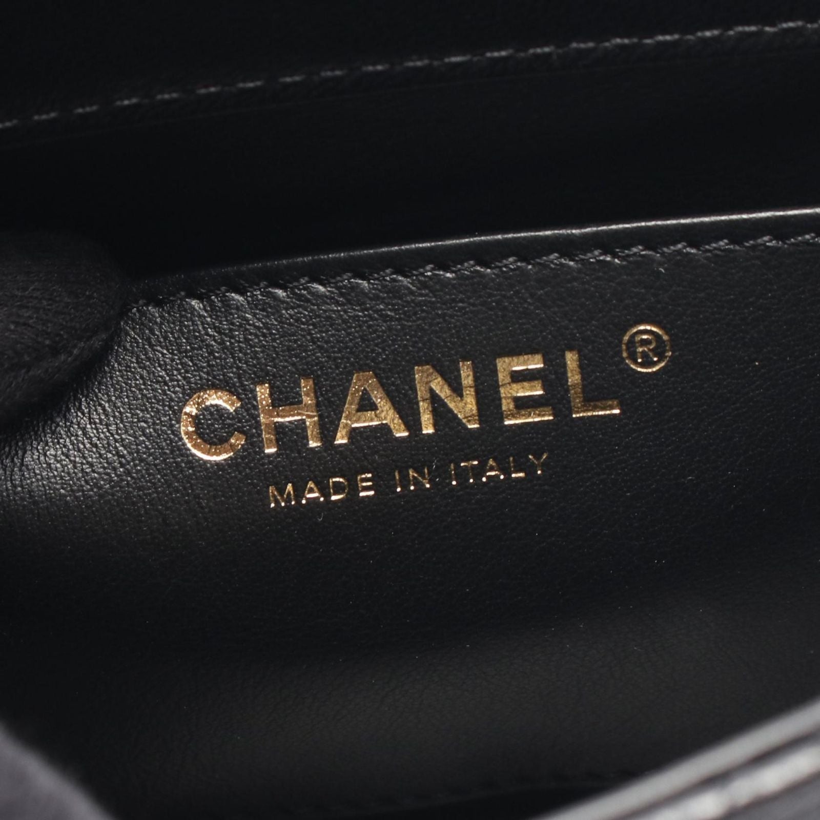Chanel Shoulder Bag Quilted Small Flap Black Leather Chain — view 4