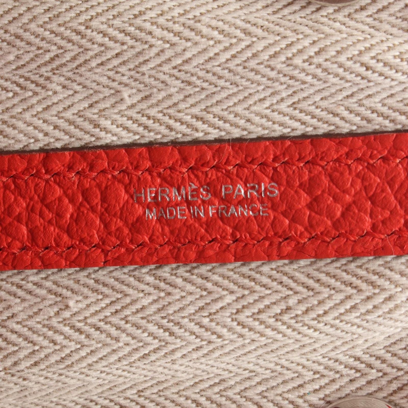 Hermes Tote Garden Party TPM le Ju Pivoine Leather — view 4