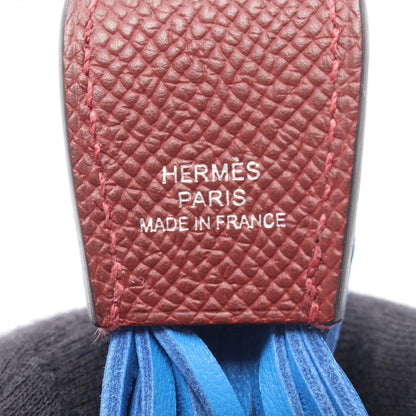 Hermes Charm Poisson Rouge Ache Blue Hydra Cles Keychain — view 3