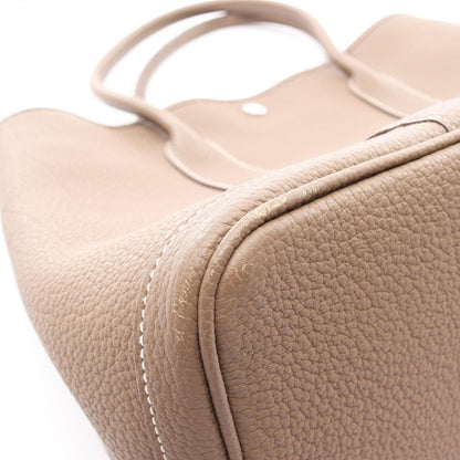 Hermes Tote Garden Party PM Etoupe Leather — view 9