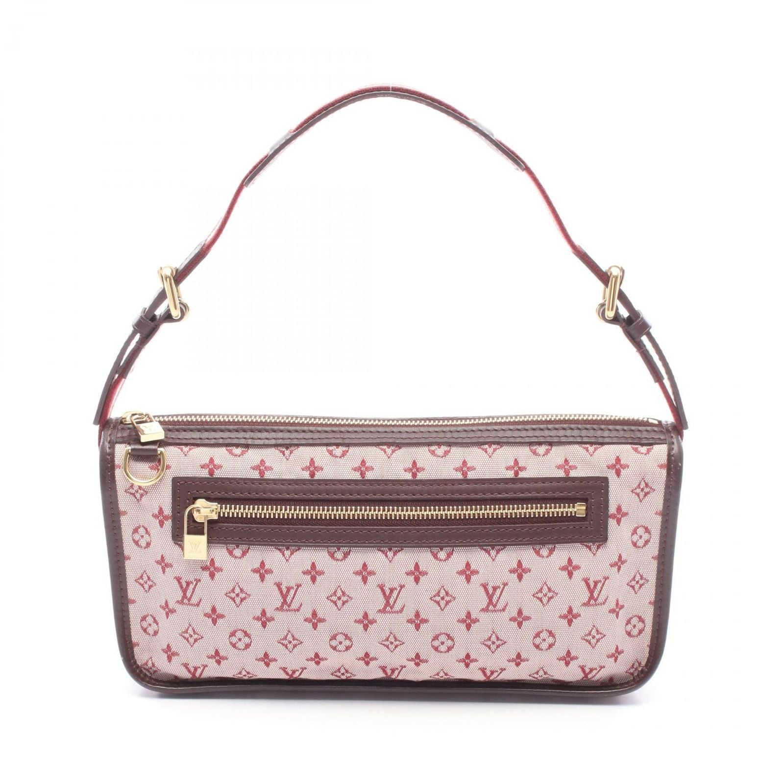 Louis Vuitton Shoulder Bag Pochette Catherine Cerise Canvas Leather