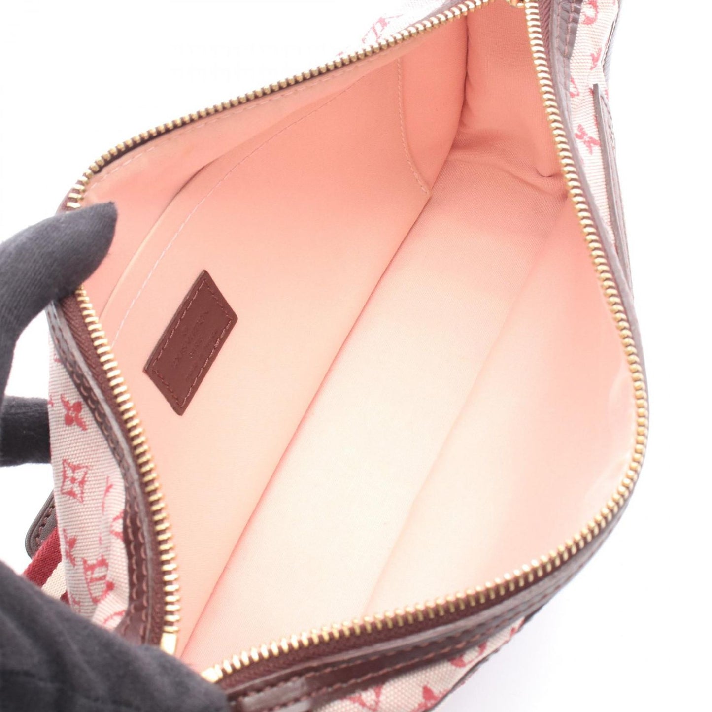 Louis Vuitton Shoulder Bag Pochette Catherine Cerise Canvas Leather — view 3
