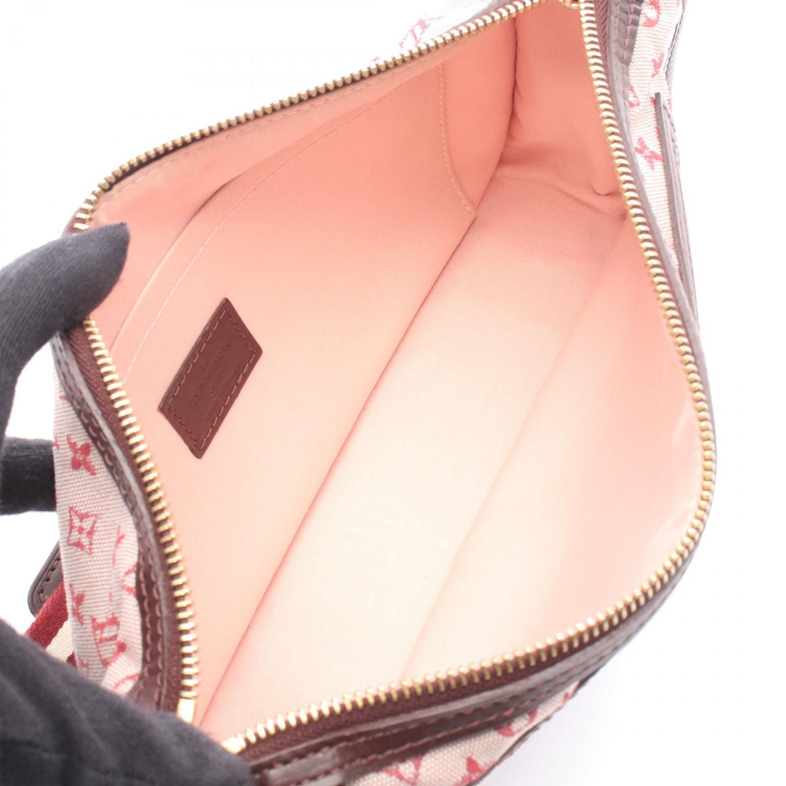 Louis Vuitton Shoulder Bag Pochette Catherine Cerise Canvas Leather — view 3