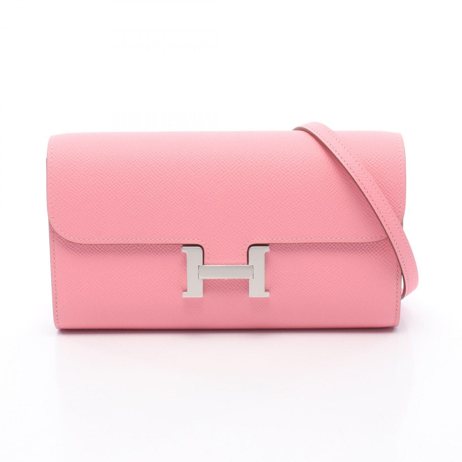Hermes Shoulder Bag Constance Long Tougo Rose Confetti Leather Calf