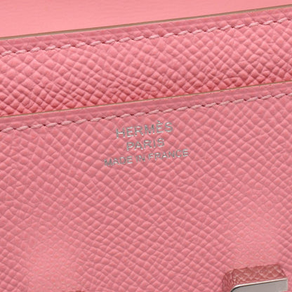 Hermes Shoulder Bag Constance Long Tougo Rose Confetti Leather Calf — view 4