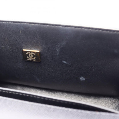 Chanel Shoulder Bag Boy Black Caviar Leather Boy Chain — view 6