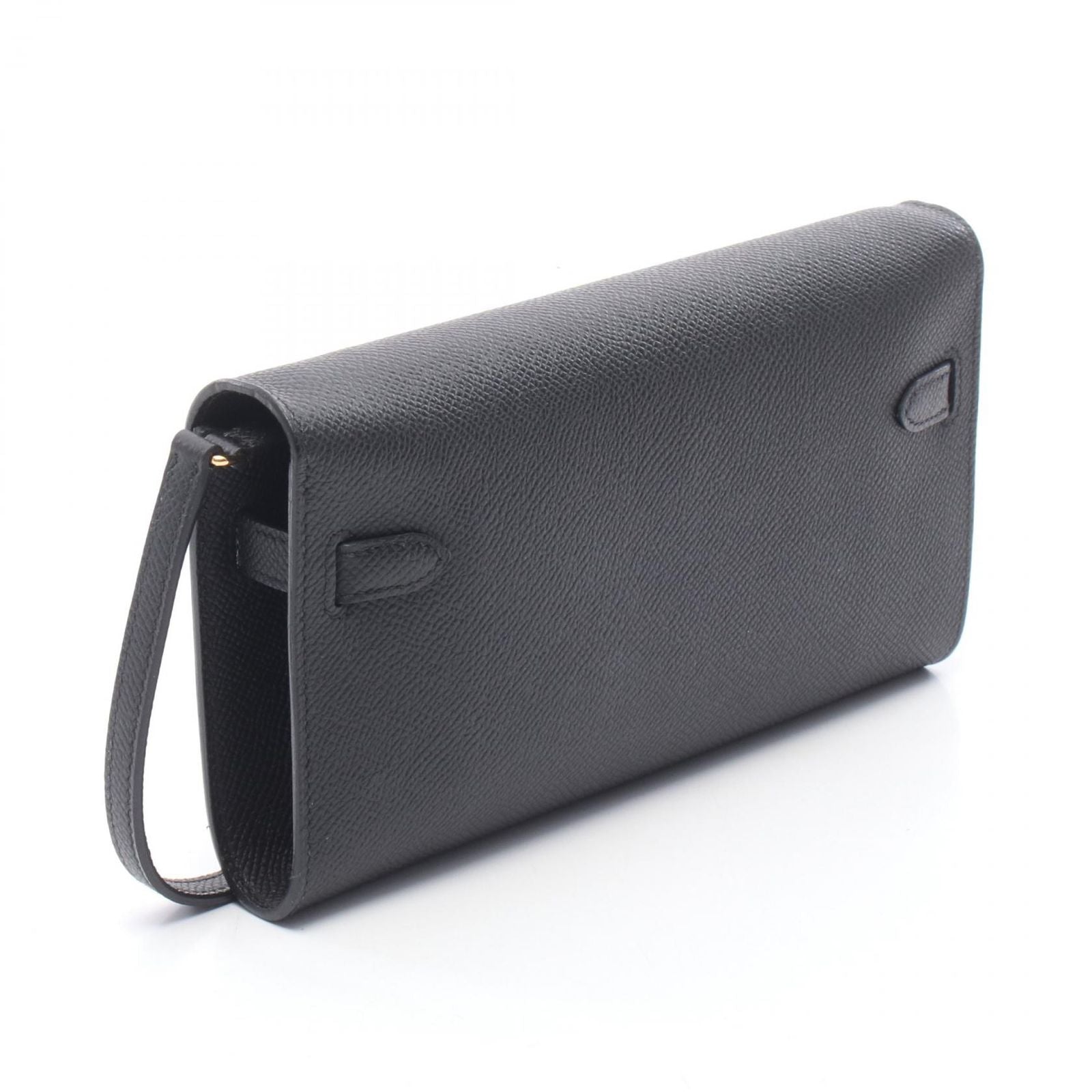 Hermes Shoulder Bag Kelly Tougo Black Leather Calf — view 2